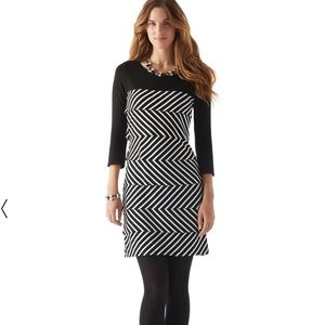 WHBM Tiered Slimming Dress, M